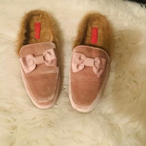 CATHERINE MULE WITH FAUX FUR